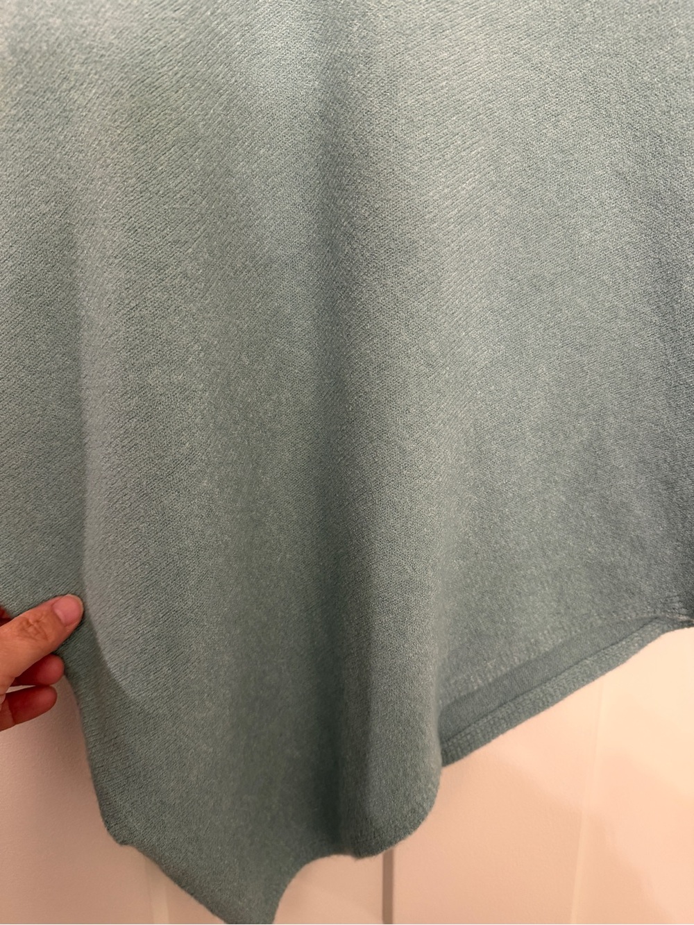 Jaki London Asymmetric Draped Sweater in Mint Made in Italy - Size S/M - Picture 7 of 8